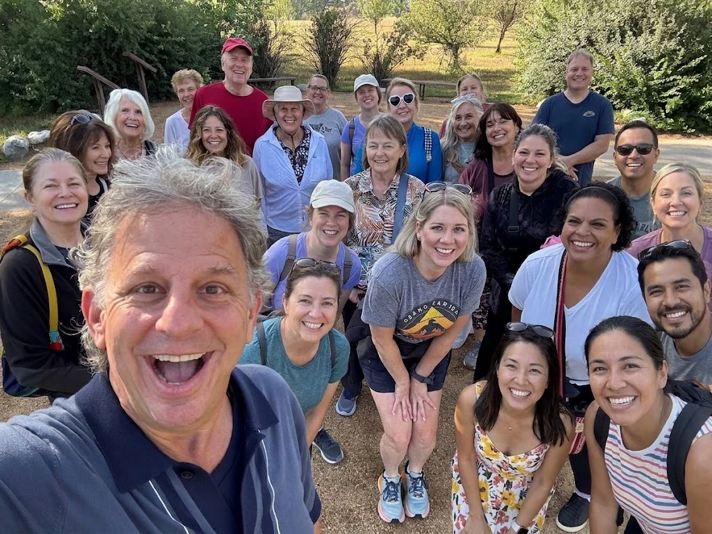 Paul Wagner with participants at a recent Walk With Presence gathering