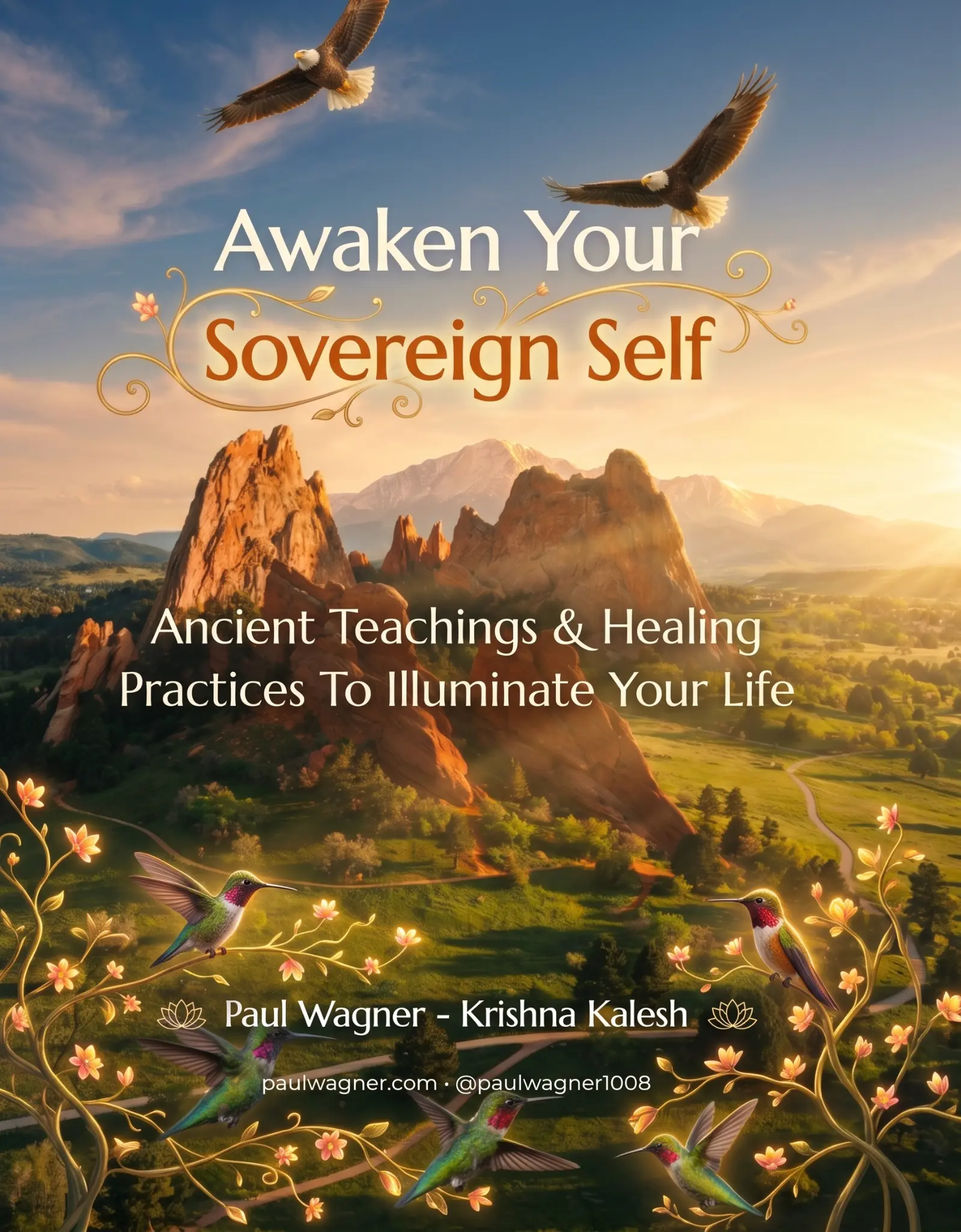 Awaken Your Sovereign Self, the actual printed spiral book cover